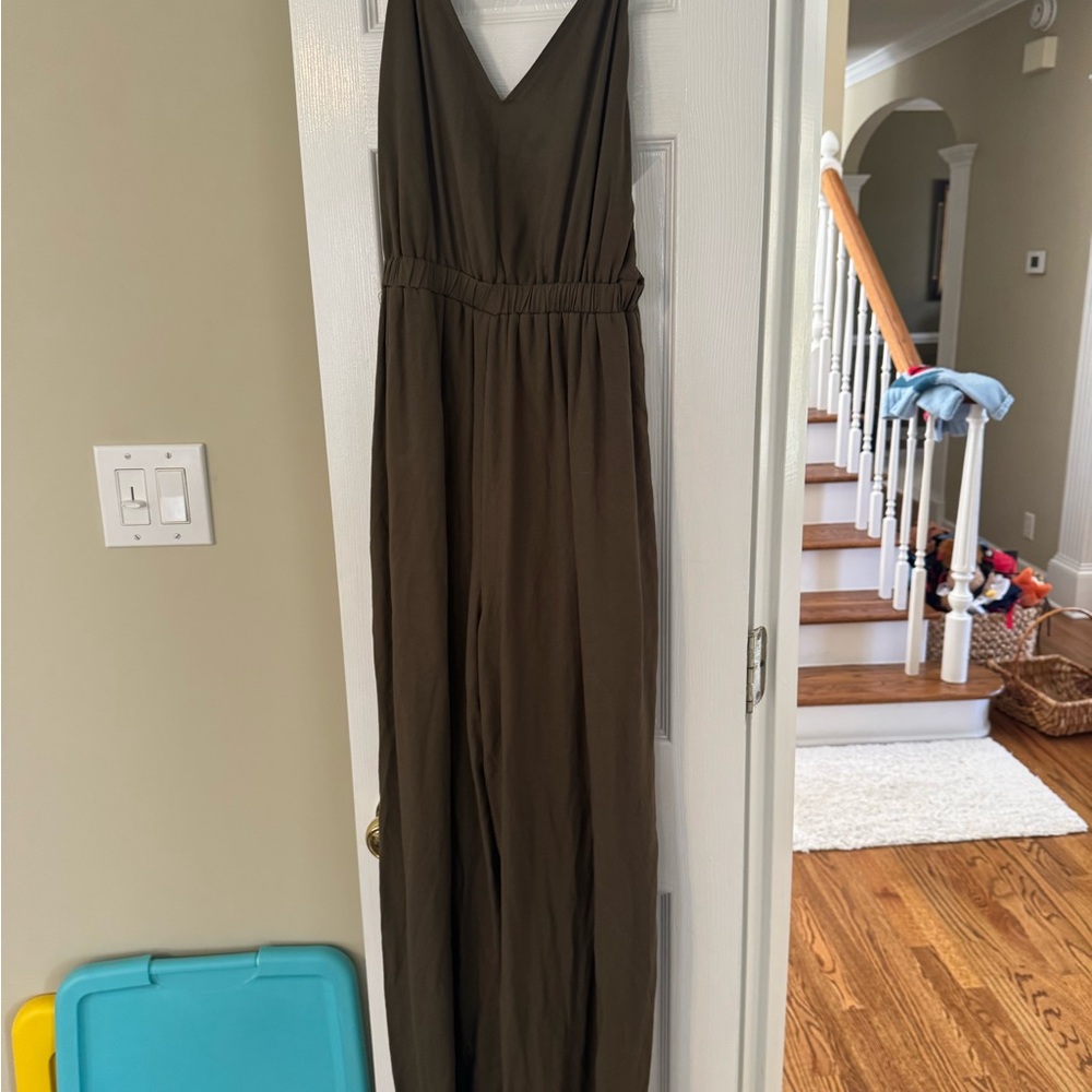 Elegant Olive Jumpsuit